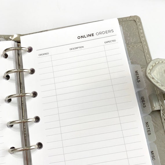 Paper Calendars & Planners Modern Minimal Printable Planner Online ...