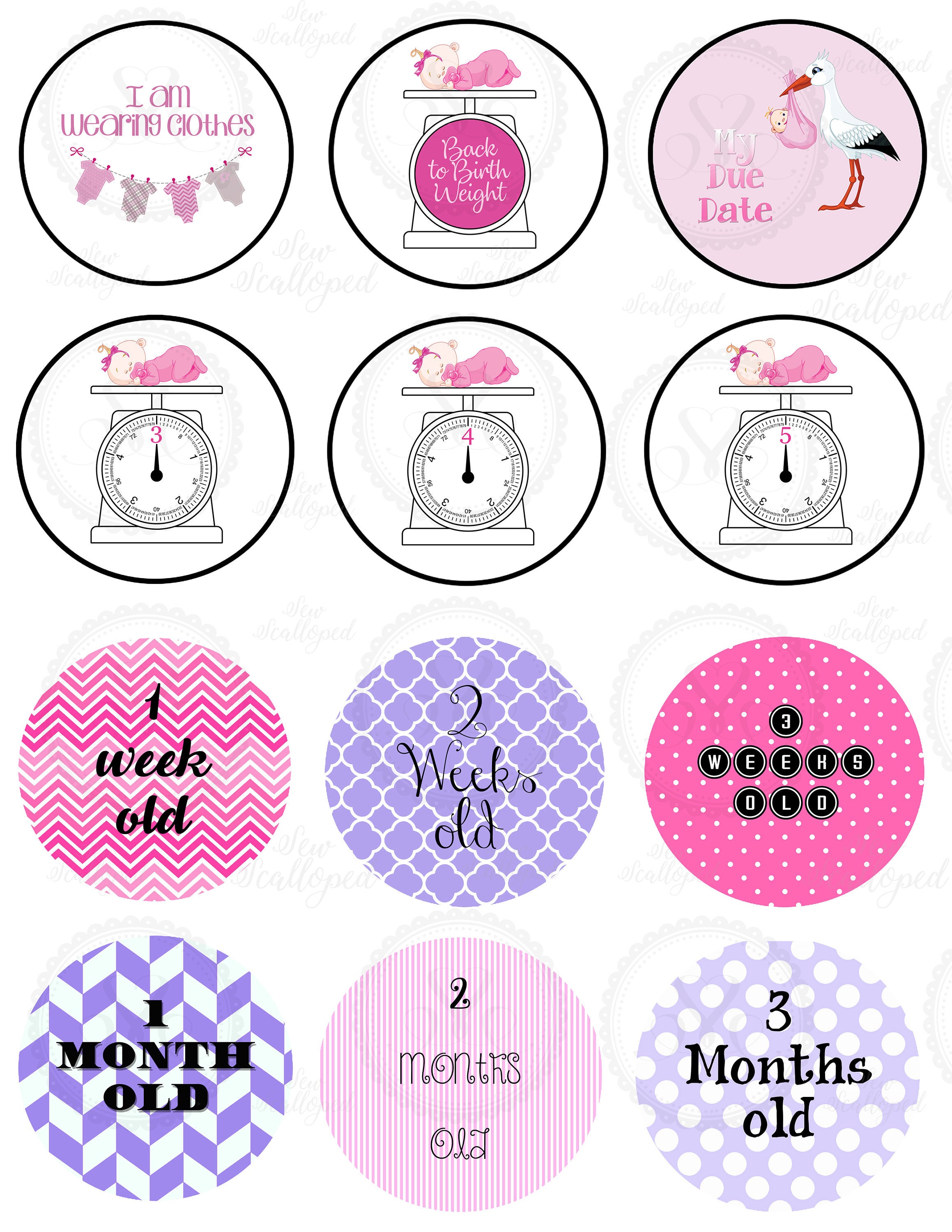 Digital NICU Milestone Cards, NICU Stickers, Preemie Milestones ...