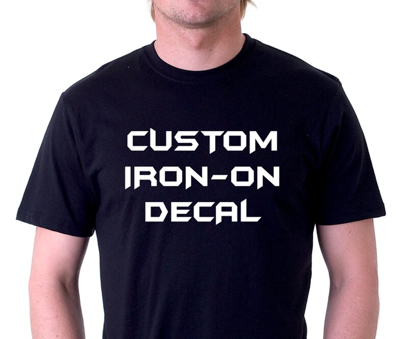 Custom Iron on Vinyl Decals Personalized HTV Transfer Heat Etsy