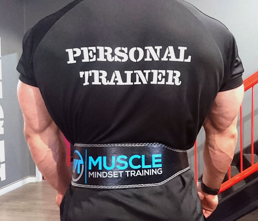 Personalised Weight Lifting Belt, Gift for Him, Custom Weight Training Belt, Two Standard