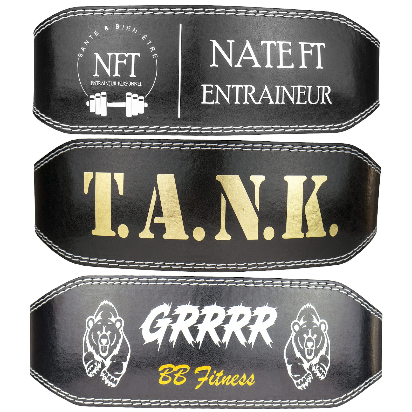 Personalised Weight Lifting Belt Customized Weight Training Etsy