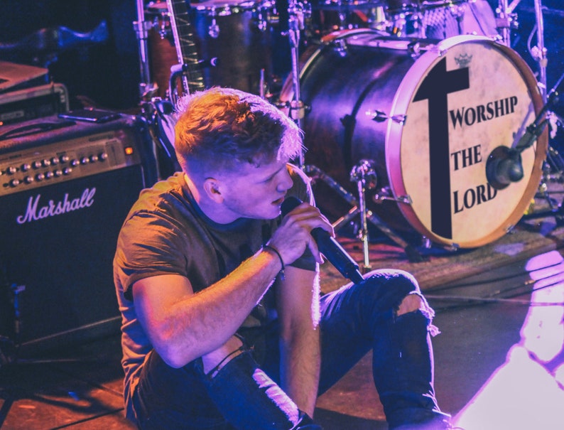 Custom Band Name Decal Custom Bass Drum Decal Bass Drum Etsy