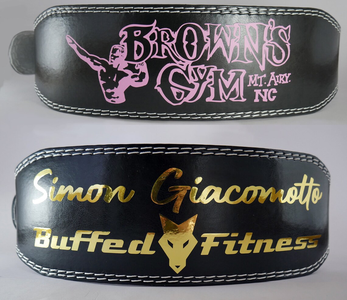 Personalized weight lifting belt Two Premium colours custom Etsy