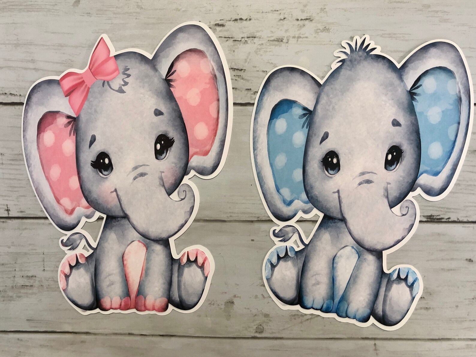 Elephant Gender Reveal Elephant Baby Shower Decorations Etsy