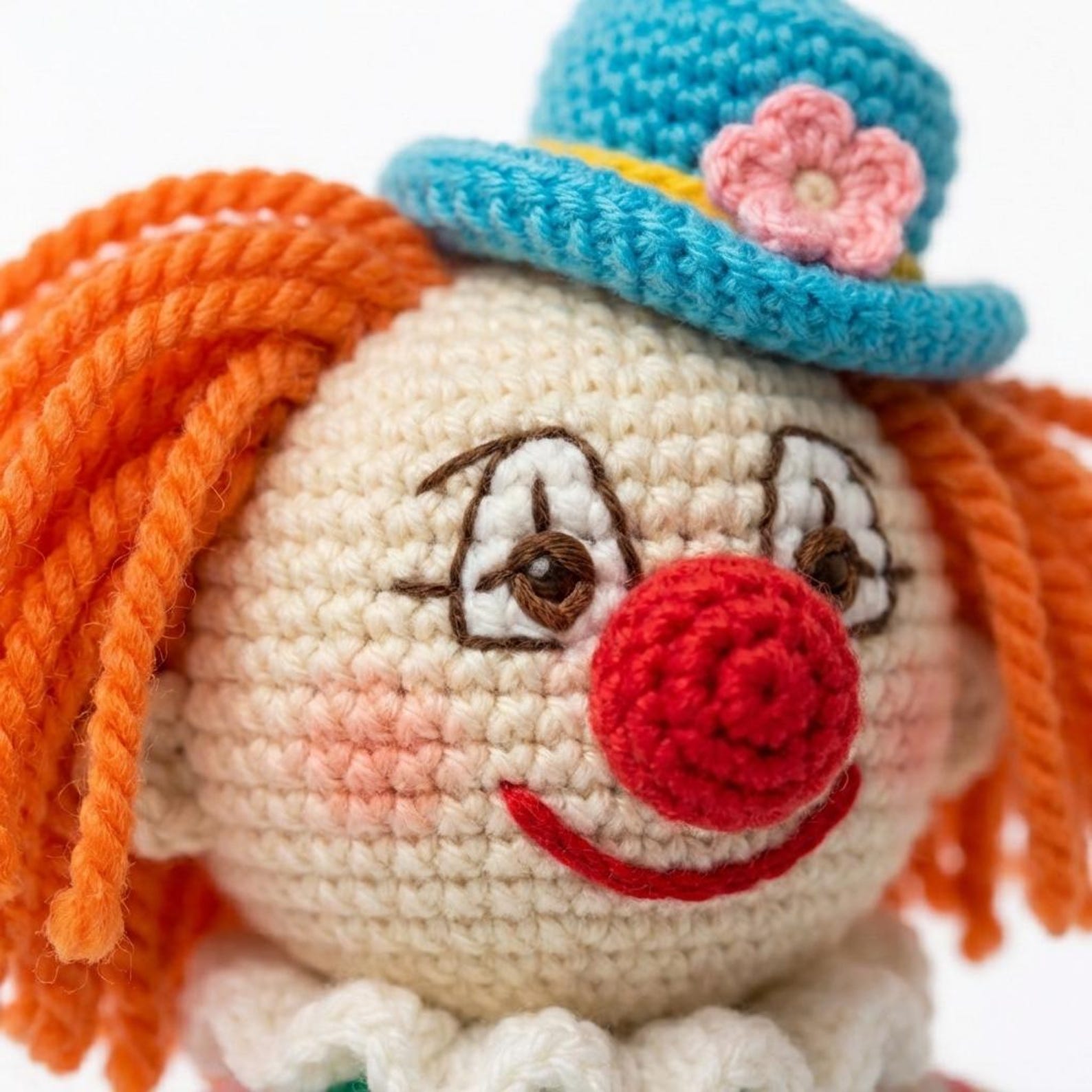 Clown Rag Rope Circus Clown Amigurumi PDF Pattern | Colorful Crochet Doll With Jump ...