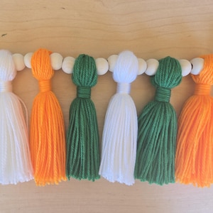 Football Party Decor University of Miami Football Garland Miami Hurricanes Party Banner University of Miami Football Gameday Decor Tailgate