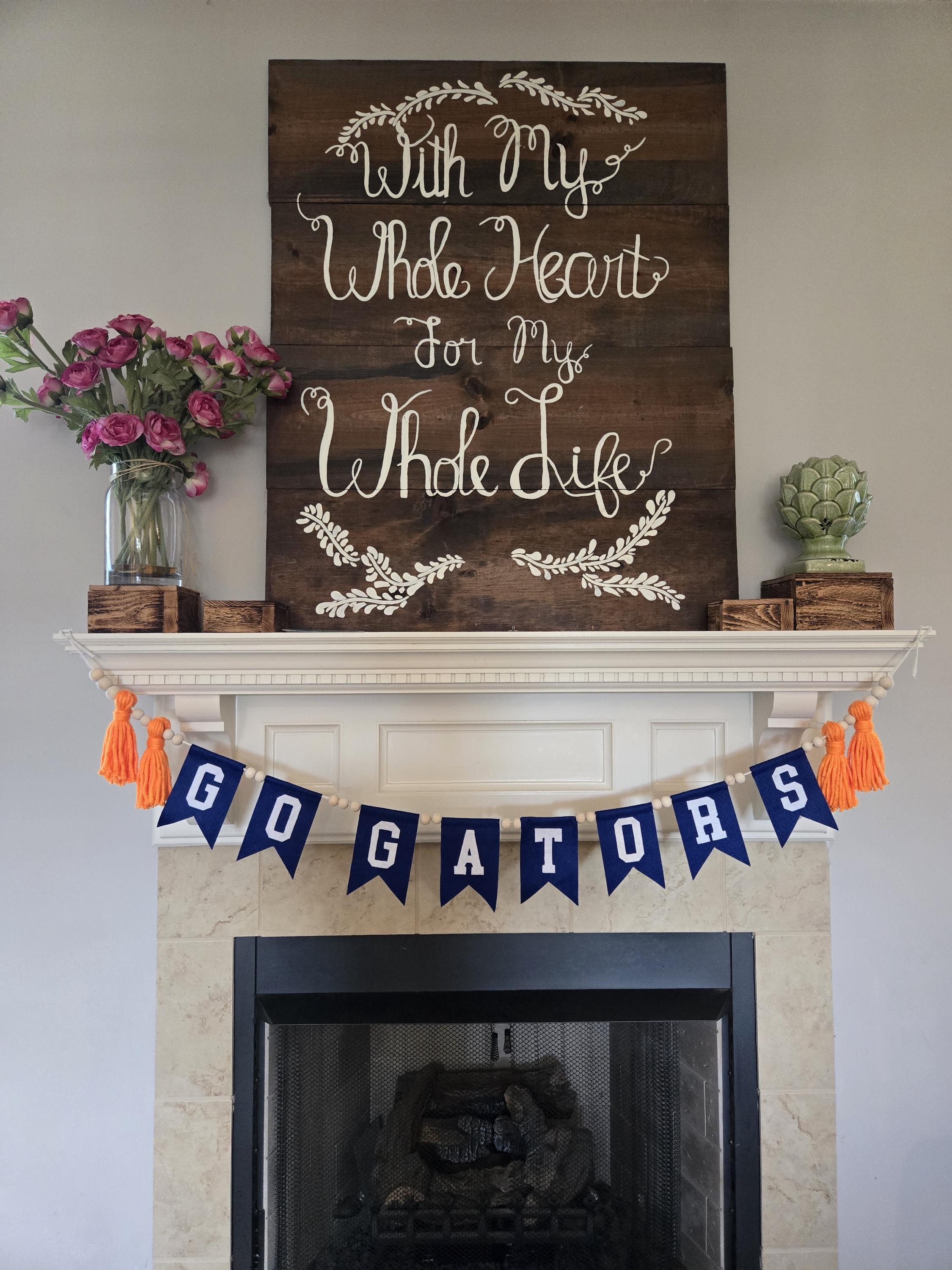 Gators Football Banner Florida Gators Garland for Football Party Go Gators Bunting Flags Dorm Decor University of Florida Gators Football UF