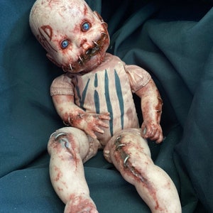 Best Seller! Baby killer doll Style Creepy cute scary horror retro horror figure with Hand painted Size 14 inches