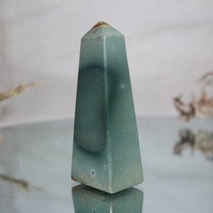 Polychrome Jasper Crystal Obelisk, AAA Quality, 5.7 oz Jasper Tower from Indonesia