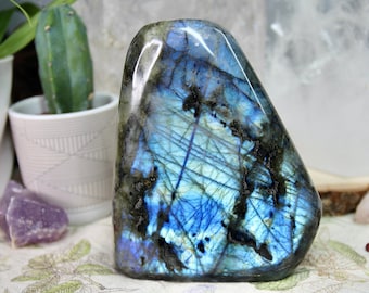A+ Labradorite Polished Freeform Crystal, 36.0 oz from Brazil