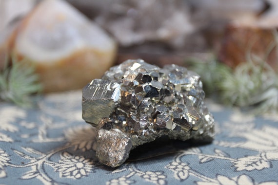 A+ Pyrite Crystal Cluster, 9.0 oz from Brazil