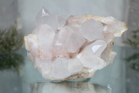 1.69 lb Natural Pink Tibetan Quartz Crystal Cluster, A+ Quality Raw Quartz 27.0 oz