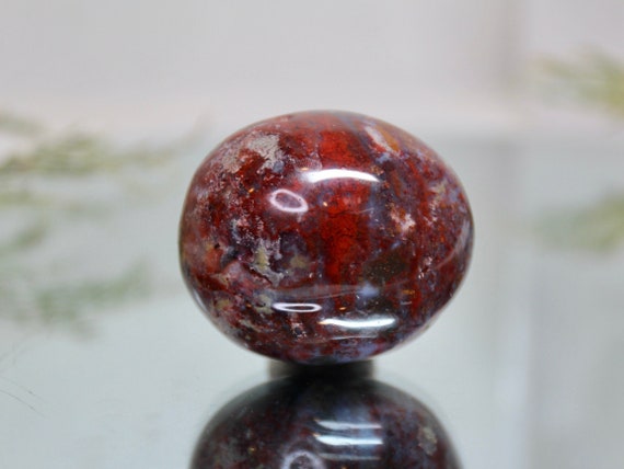 Ocean Jasper Polished Crystal Freeform, 4.7 oz AA+ Quality Jasper Palmstone from Madagascar