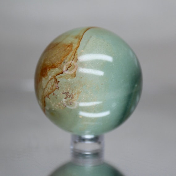51 mm Polychrome Jasper Crystal Sphere, AAA+ Quality, 6.1 oz Jasper Crystal Ball  from Indonesia, Energy Cleansed, Free Shipping