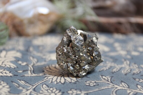 AA+ Pyrite Crystal Cluster, 2.2 oz from Brazil