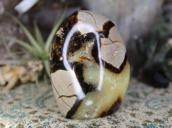 Septarian Crystal Polished Freeform Crystal, 12.6 oz from Madagascar
