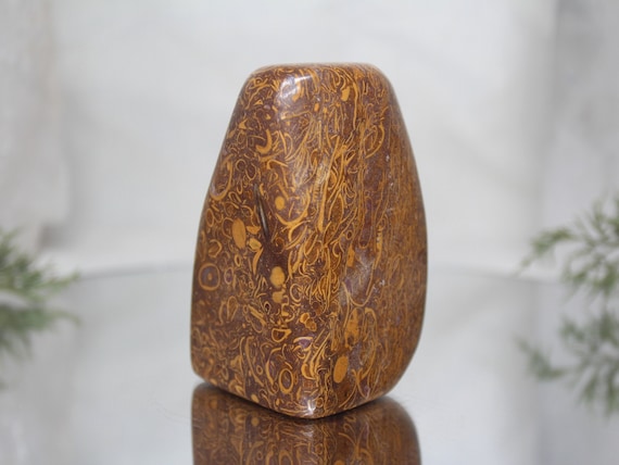 1.11 lb Calligrapher Stone, Elephant Skin Jasper Freeform Crystal, AAA+ Quality 17.7 oz Energy Cleansed Stone