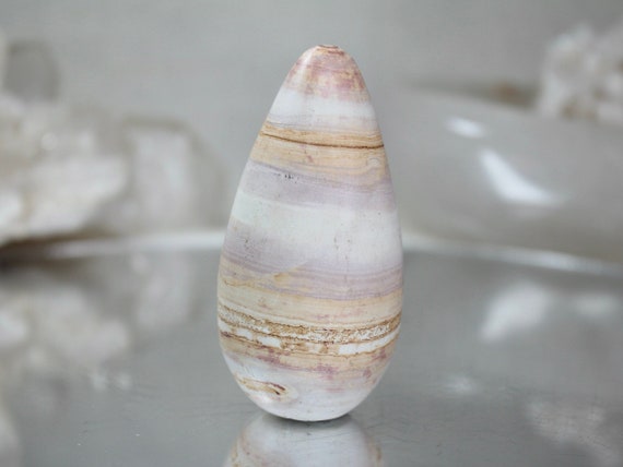 Picture Jasper Egg, AAA+ Quality 3.9 oz Layered Jasper Crystal Egg from Indonesia, Energy Healing + Reiki Charged, Free Shipping
