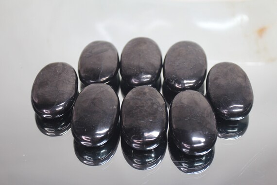 Shungite Thumb Stones, One of Lot, A-AA+ Quality, ~1 oz Shungite All Polish Crystal Thumbstone from Brazil