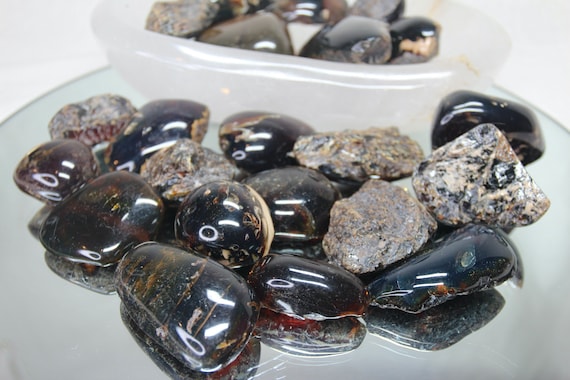 Amber Semi Polished Clusters, UV Reactive Raw Amber Stone, One of Lot, from Indonesia, High Energy, Cleansing Vibe, Free Shipping