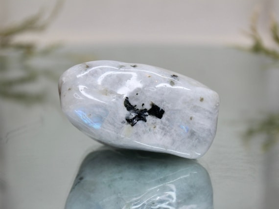 Rainbow Moonstone Polished Freeform with Rainbows, 5.9 oz A Quality Crystal from Brazil