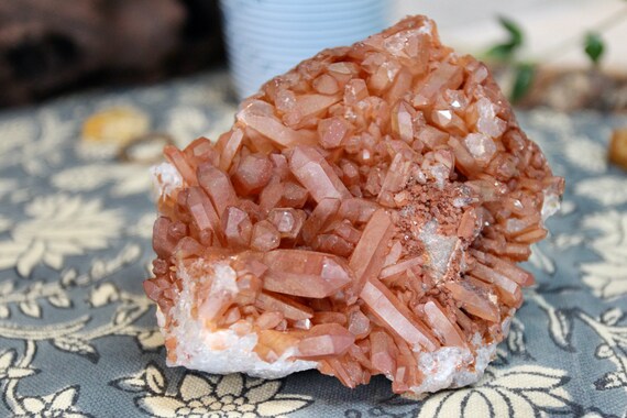 A+ Tangerine Quartz Clusters A+ Tangerine Quartz Clusters