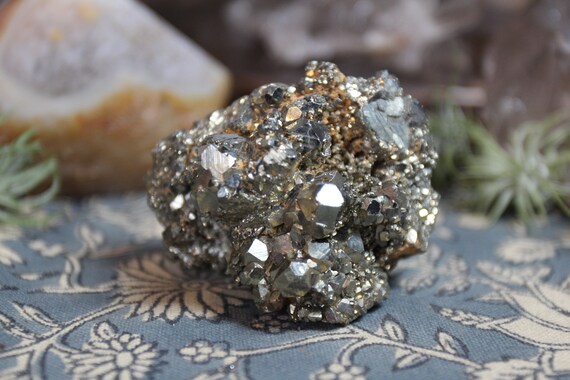 A+ Pyrite Crystal Cluster, 8.6 oz from Brazil