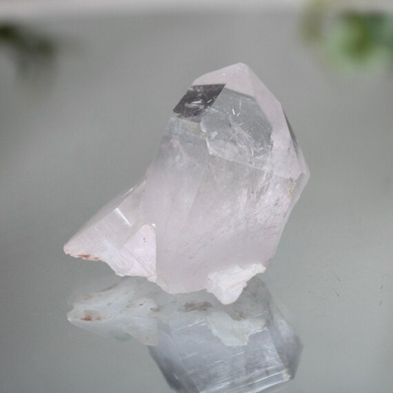 XS Clear Quartz Cluster with Inclusions and Rainbows, A+ Quality, 1.5 oz High Frequency Stone