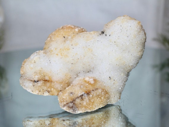 0.73 lb Special Orange and White Spirit Quartz Crystal Cluster, AAA Quality 11.6 oz FAIRY Spirit Quartz Cluster