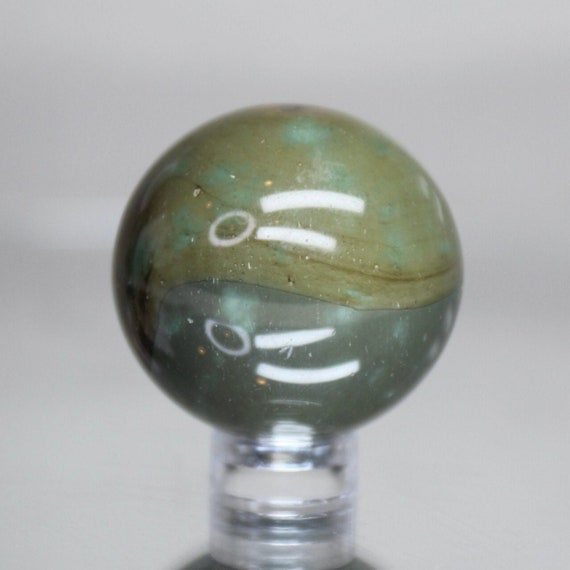 38 mm Polychrome Jasper Crystal Sphere, AA Quality, 2.4 oz Jasper Crystal Ball  from Indonesia, Energy Cleansed, Free Shipping