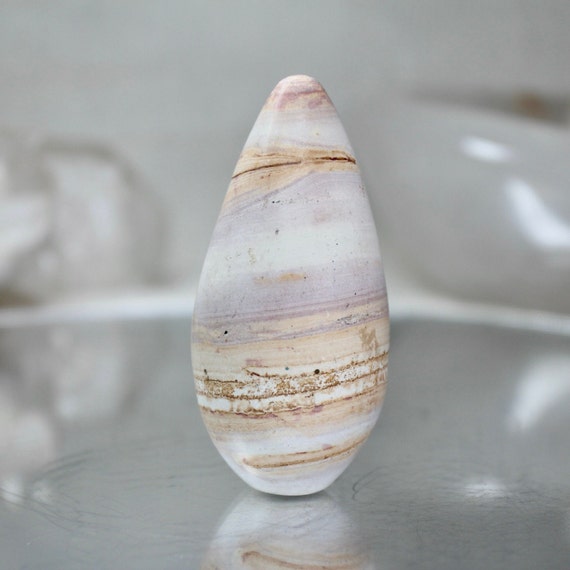 Picture Jasper Egg, AA+ Quality 2.5 oz Layered Jasper Crystal Egg from Indonesia, Energy Healing + Reiki Charged, Free Shipping