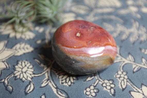 Polychrome Jasper Crystal Polished Palmstone, 4.2 oz from Brazil