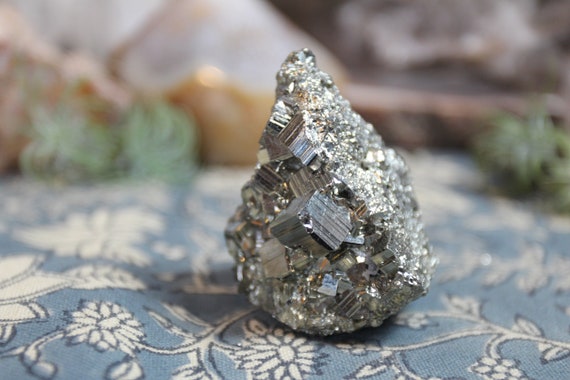 AA+ Pyrite Crystal Cluster, 6.4 oz from Brazil