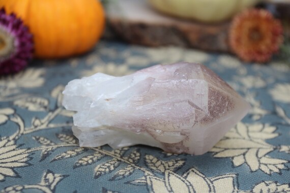 A+ Pineapple Quartz Crystal with Raw Edge, 4.7 oz High Vibration Raw Double Terminated Crystal from Brazil