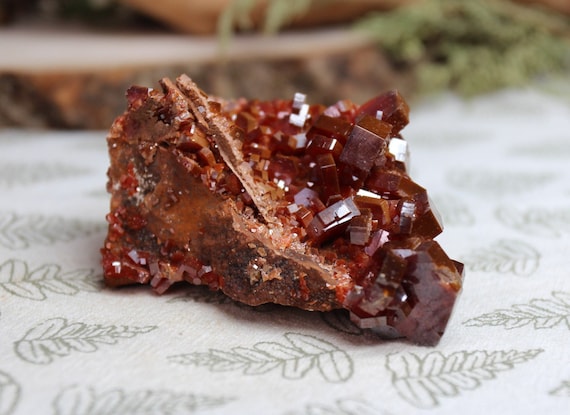 Vanadinite Stone Cluster, 4.8 oz Crystal, AAA+++ Quality, RARE Crystal, High Vibration Stone