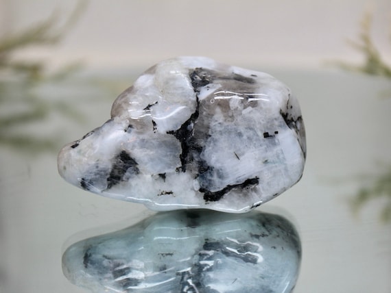 Rainbow Moonstone Polished Freeform with Rainbows, 3.4 oz A+ Quality Crystal from Brazil