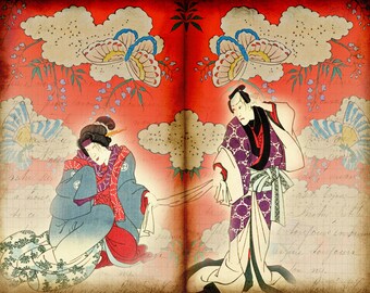 Big in Japan - Instant Download, Asian Inspired Digital Kit