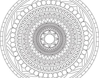 Mandala Coloring Pages, Adult Coloring Sheet, Printable Coloring Page, Grown up Coloring, Printable Art Color, Anti-Stress Coloring,