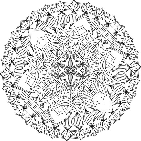 mandala para colorear adultos 6 - Artesanum