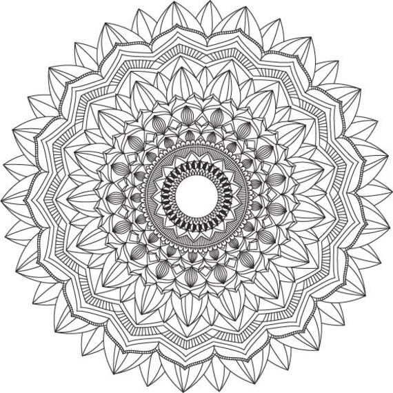 Mandala Coloring Pages Adult Coloring Sheet Printable - Etsy