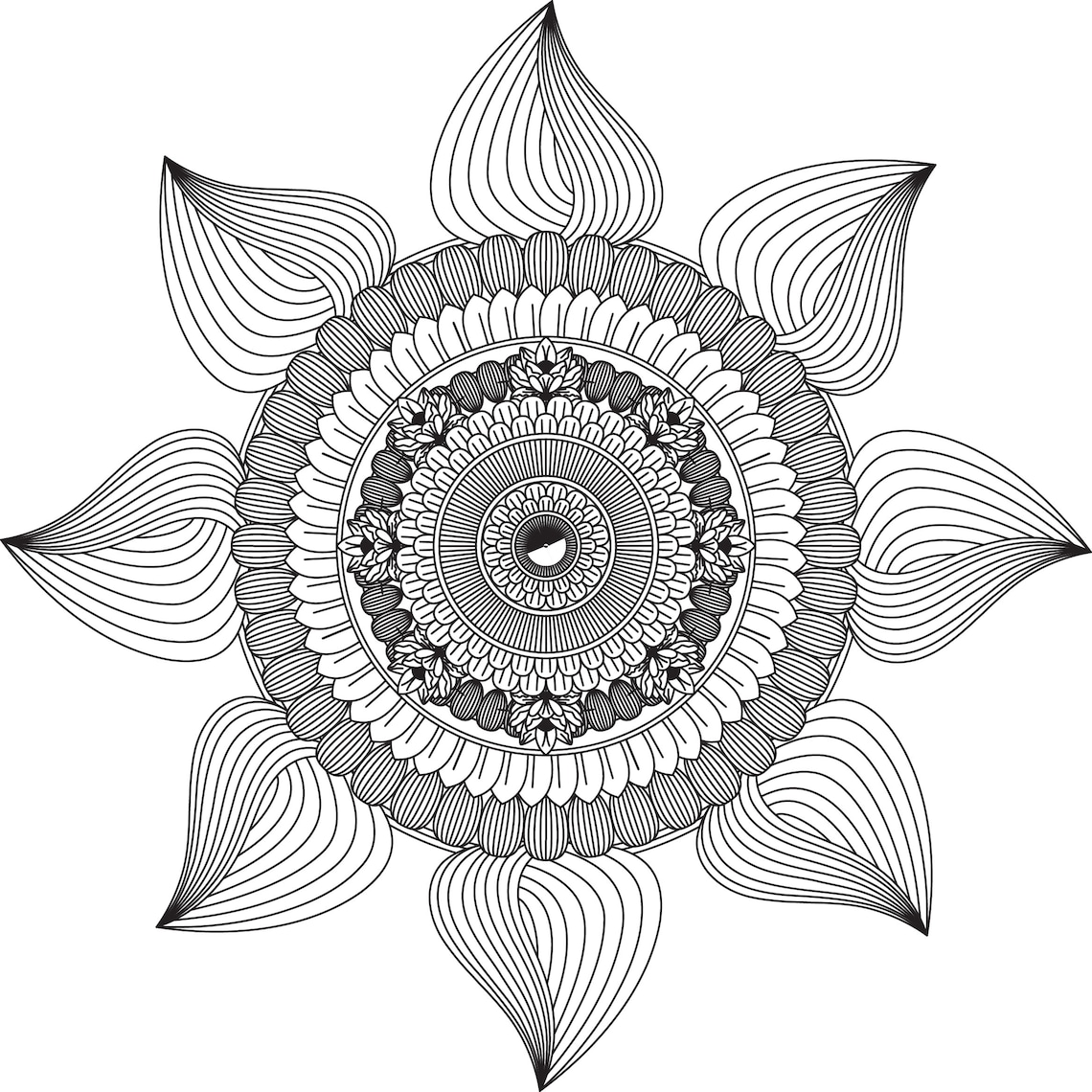 Stress Relief Coloring Printable Young Adult Coloring Book Printable 8. ...