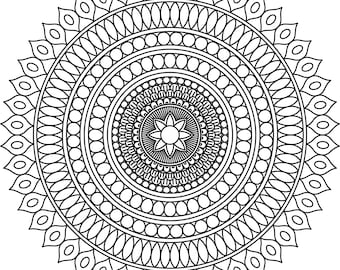 Mandala Coloring Pages, Adult Coloring Sheet, Printable Coloring Page, Grown up Coloring, Printable Art Color, Anti-Stress Coloring, Stress