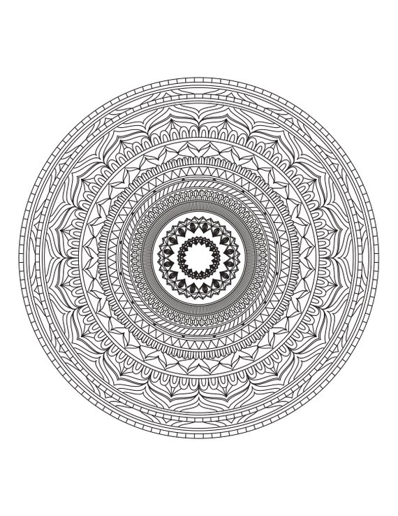 mandala coloring pages adult coloring sheet printable etsy
