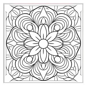 Mandala Coloring Pages, Adult Coloring Sheet, Printable Coloring
