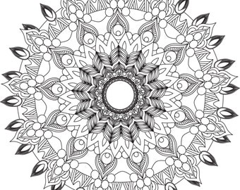 Mandala Coloring Pages, Adult Coloring Sheet, Printable Coloring Page, Grown up Coloring, Printable Art Color, Anti-Stress Coloring,