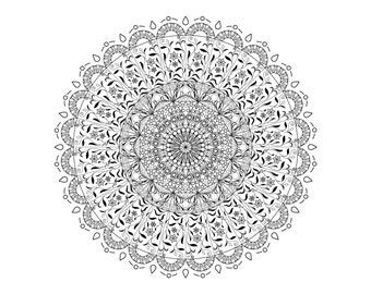 Mandala Coloring Pages, Adult Coloring Sheet, Printable Coloring Page, Grown up Coloring, Printable Art Color, Anti-Stress Coloring,