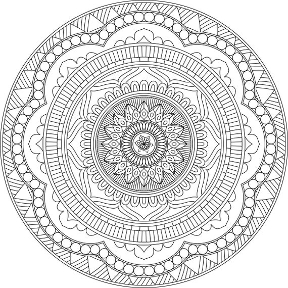 Stress Relief Coloring Printable Young Adult Coloring Book