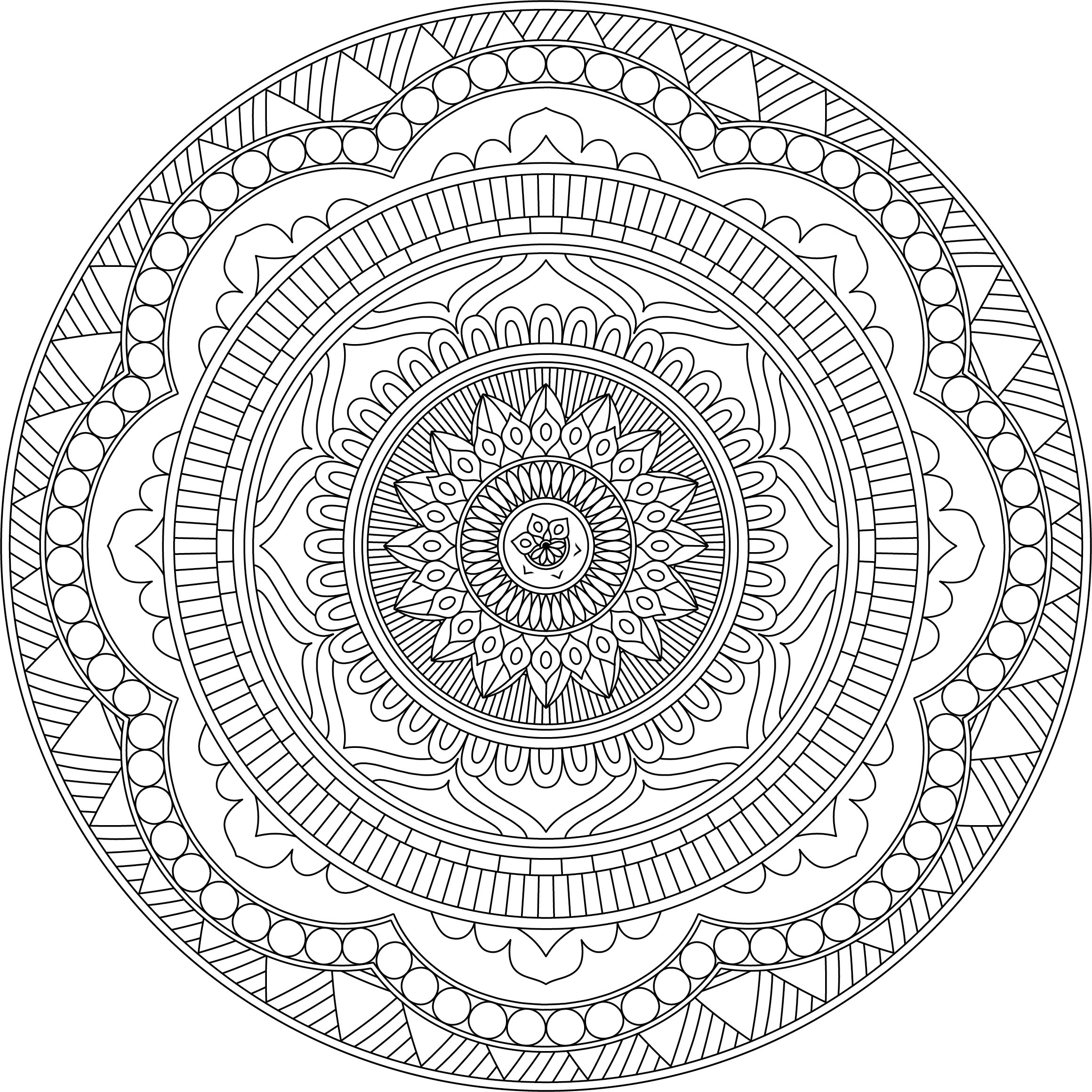 Coloriage anti-stress Livre de coloriage imprimable pour jeunes adultes  Imprimable 8,5 x 11 PDF Coloriages Mandalas Coloriages anti-stress -   France