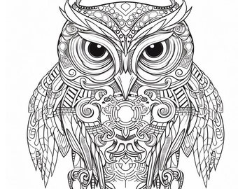 Intricate Mandala Adult Coloring Printable - Stress Relief & Relaxation - Instant Download PDF - Mindful Coloring Therapy - DIY Art Therapy