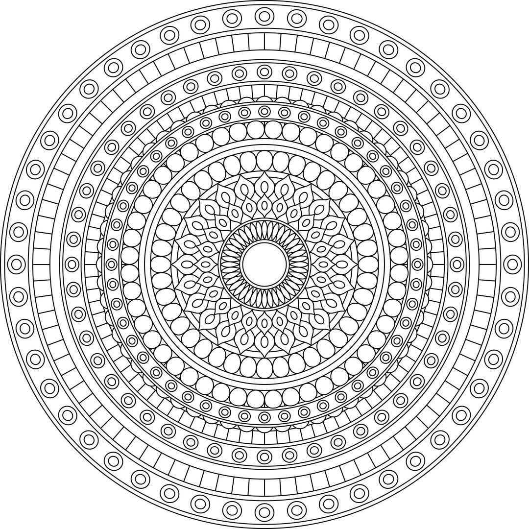 Mandala Coloring Pages, Adult Coloring Sheet, Printable Coloring Page ...